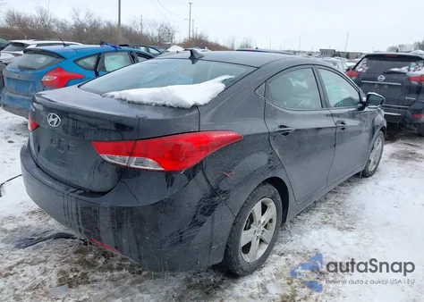 2012 Hyundai Elantra Gls from USA, damaged, VIN 5NPDH4AE5CH098512